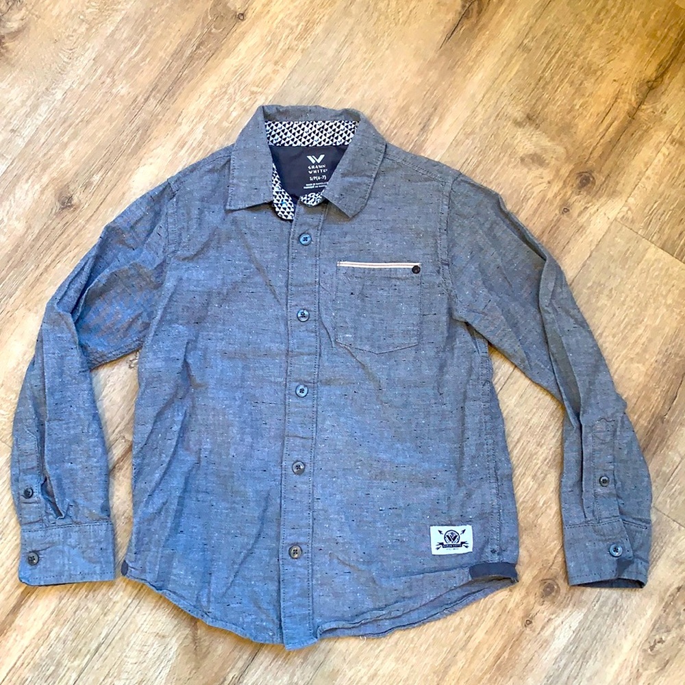 Shaun White Boys button up collard shirt long sleeve size 6/7